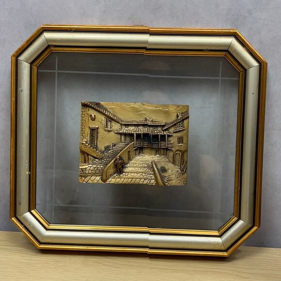 Vintage Stargent Made In Italy 800 Silver Framed Miniature 2" X 3" - Picture 1 of 7